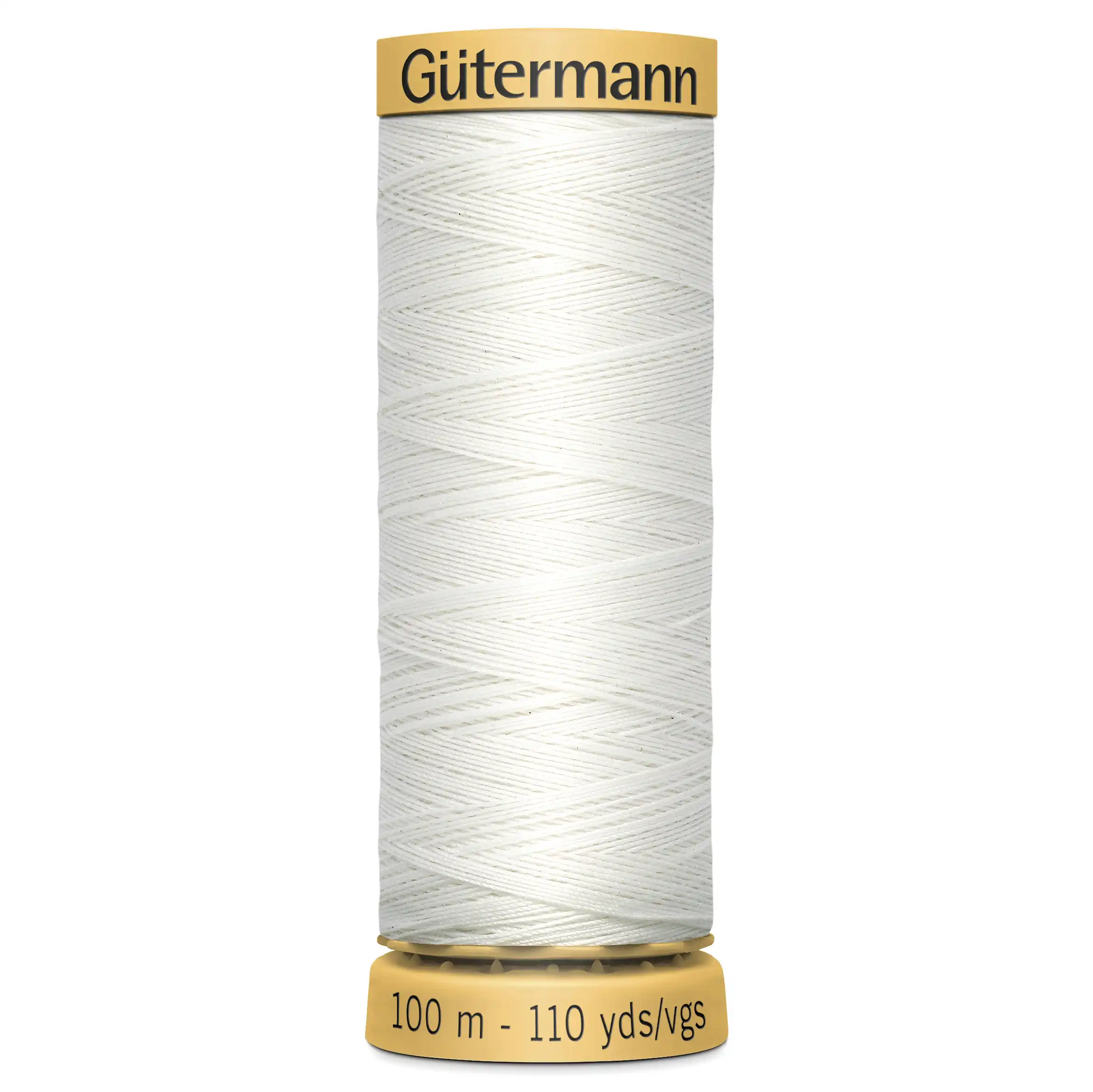 White Gutermann Natural Cotton Thread 100m