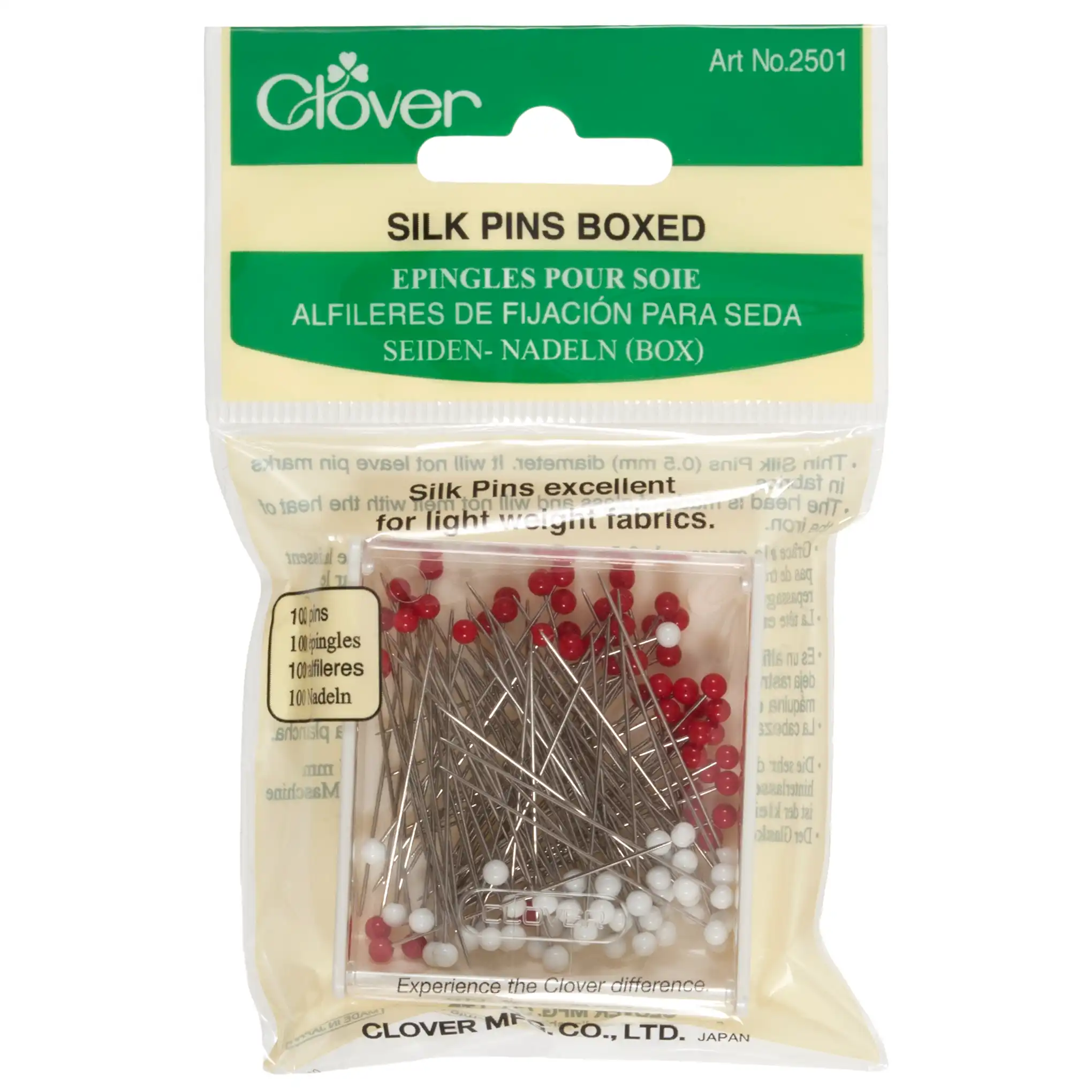 Clover Silk Pins