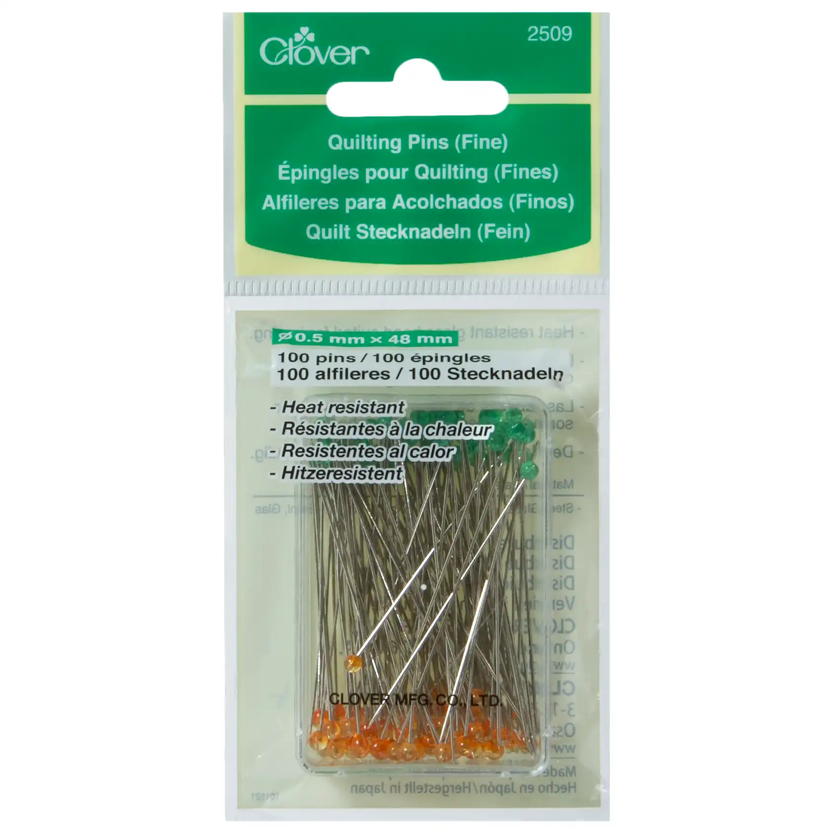 Clover Fine Quilting Pins