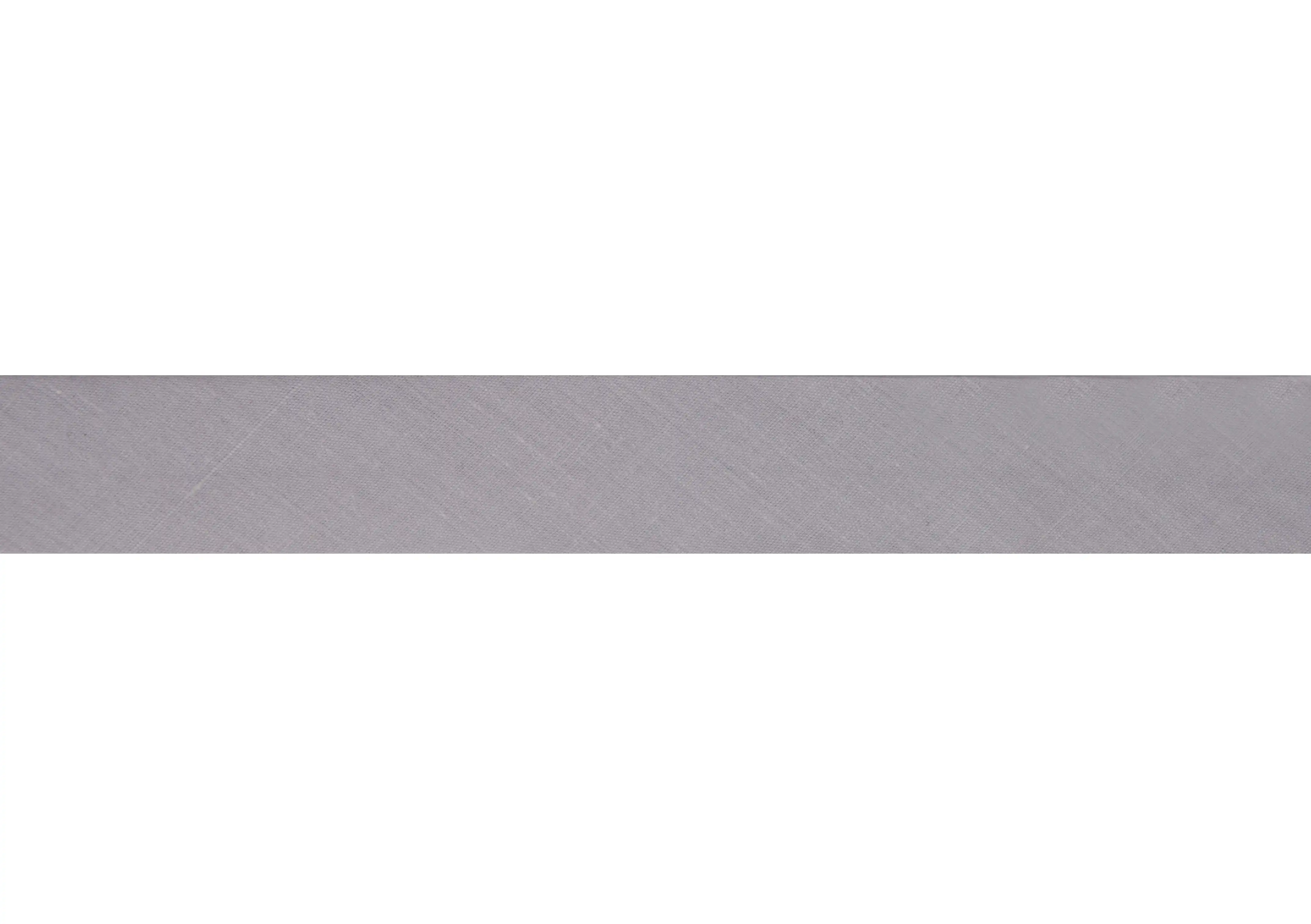 Pale Grey Bias Binding Polycotton 2.5m x 25mm