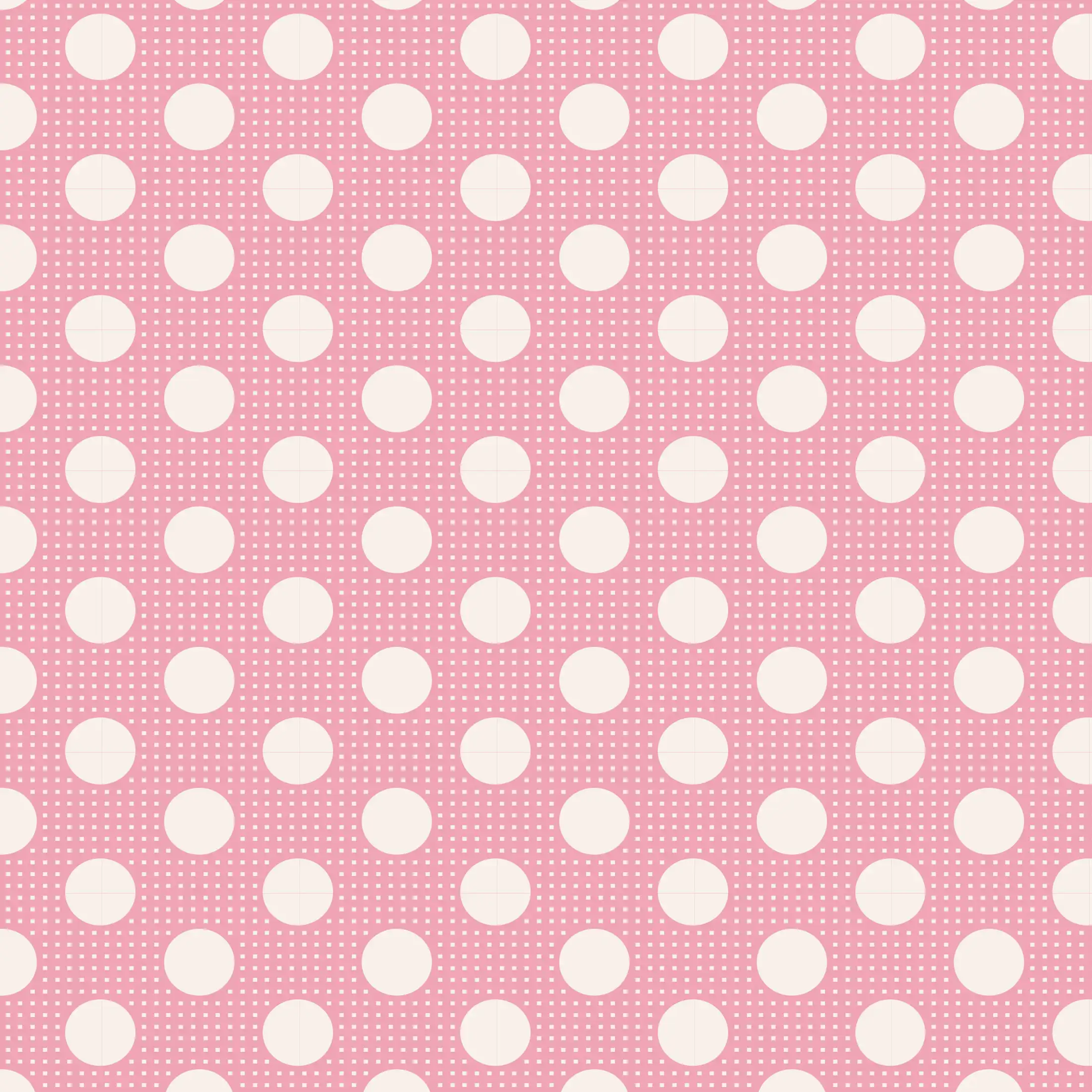 Tilda Pink Medium Dots 100% Cotton Fabric