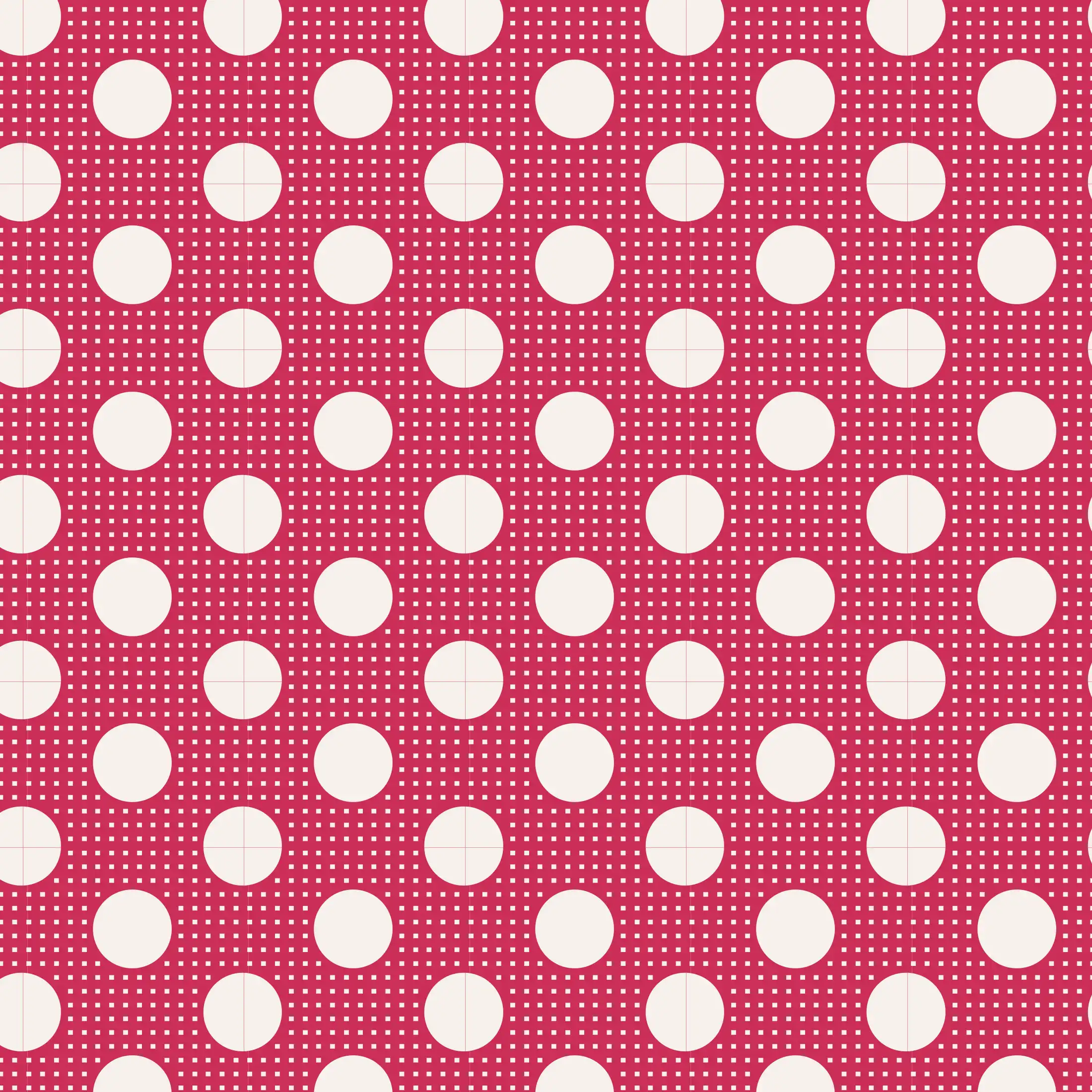 Tilda Red Medium Dots 100% Cotton Fabric