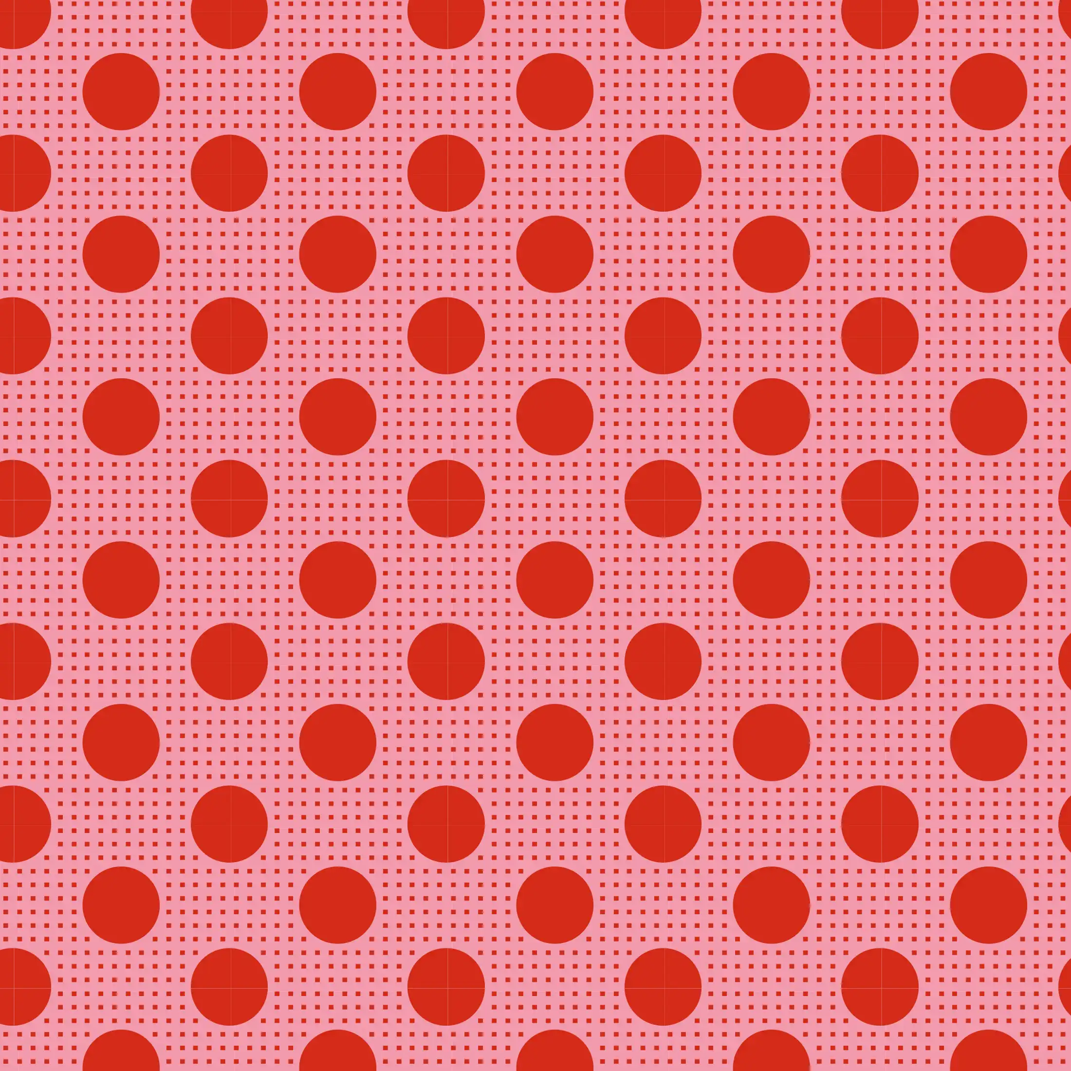 Tilda Salmon Medium Dots 100% Cotton Fabric