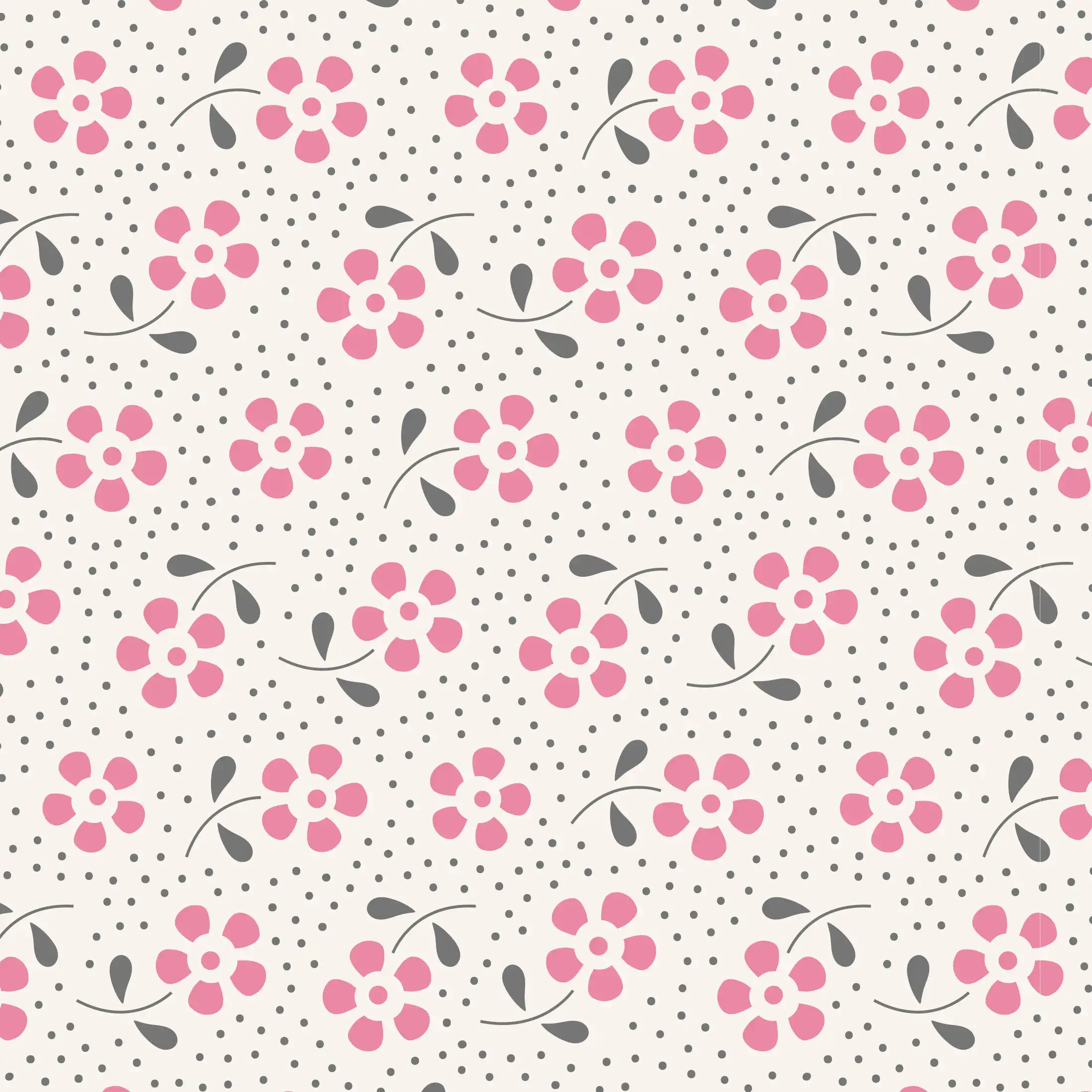 Tilda Pink Meadow Basics 100% Cotton Fabric