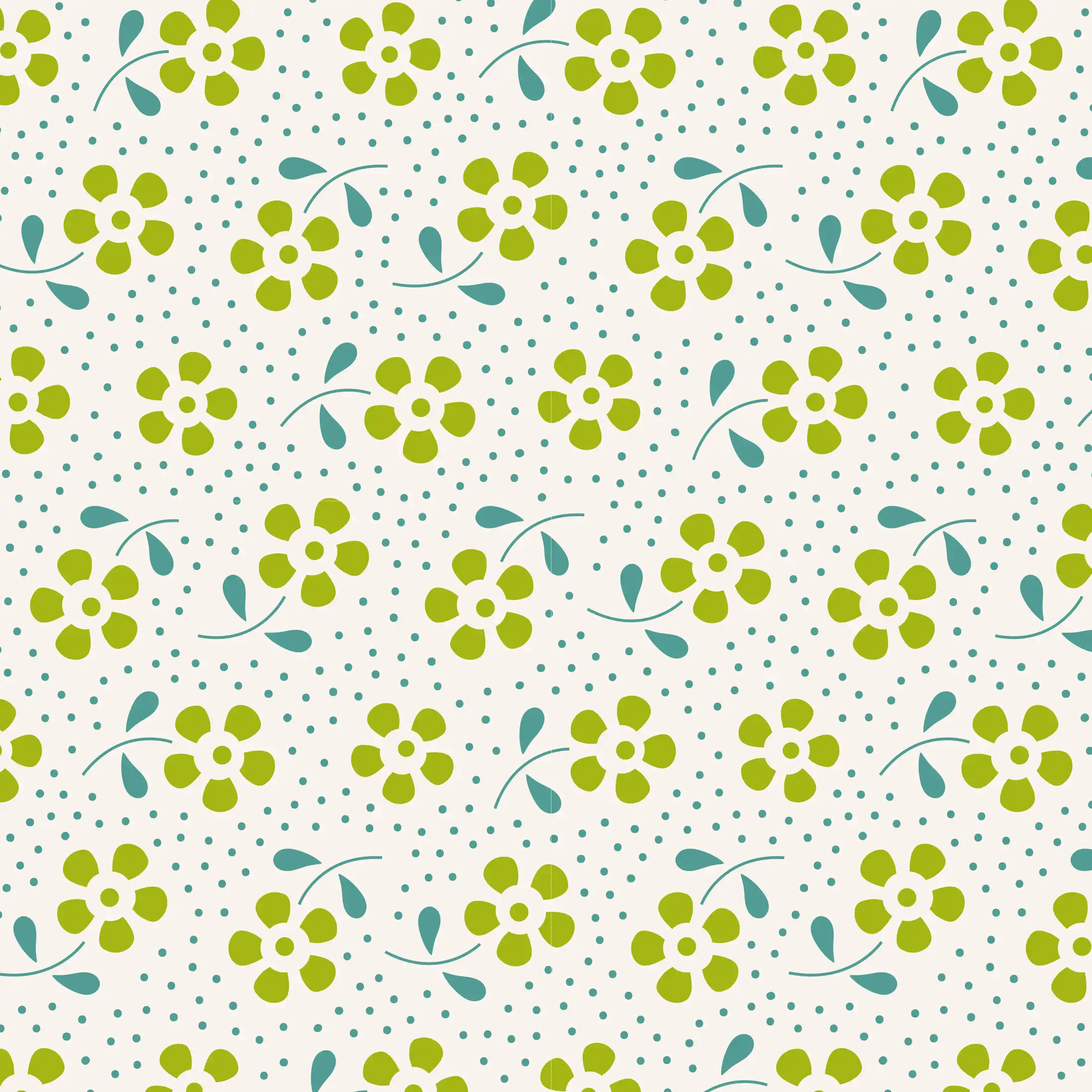 Tilda Green Meadow Basics 100% Cotton Fabric