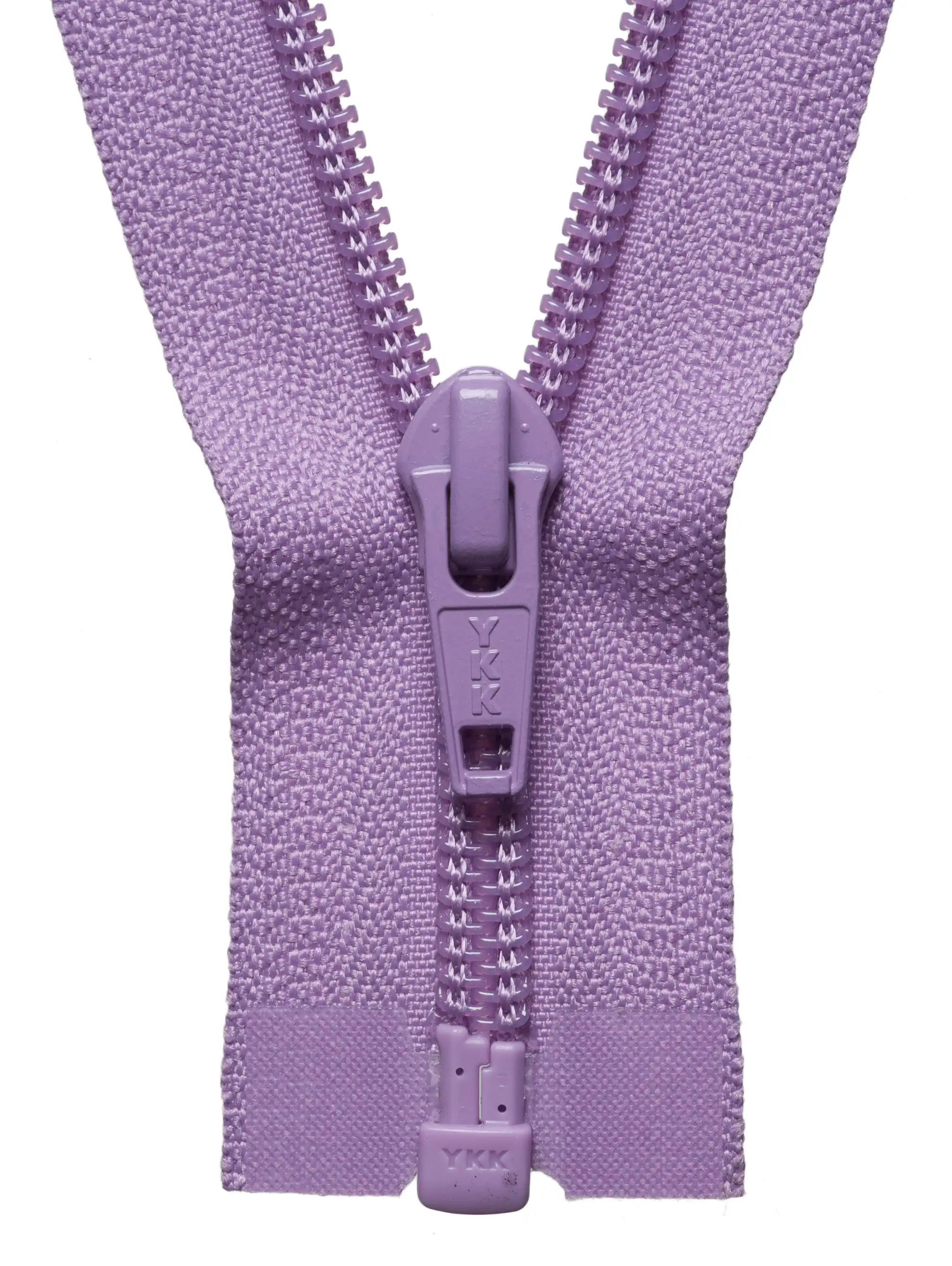 YKK Light Orchid Nylon Open End Zip 61cm